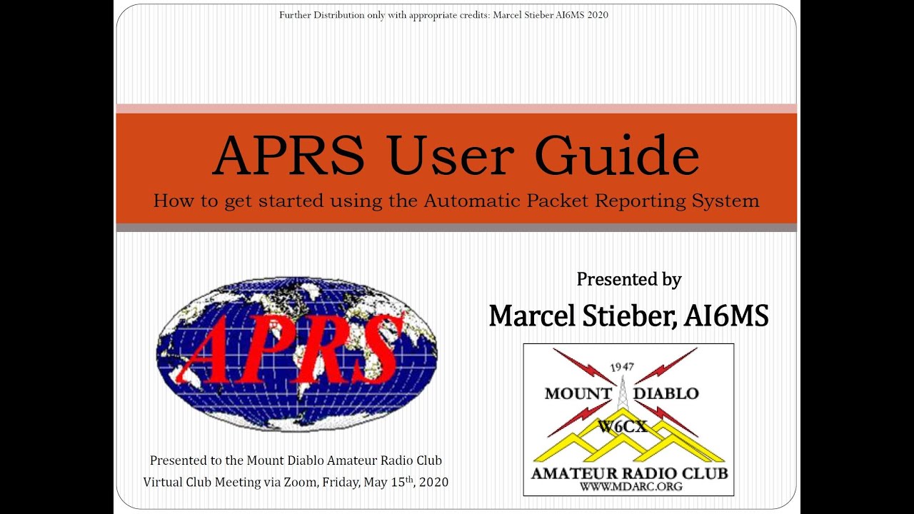 APRS User Guide by Marcel AI6MS picture