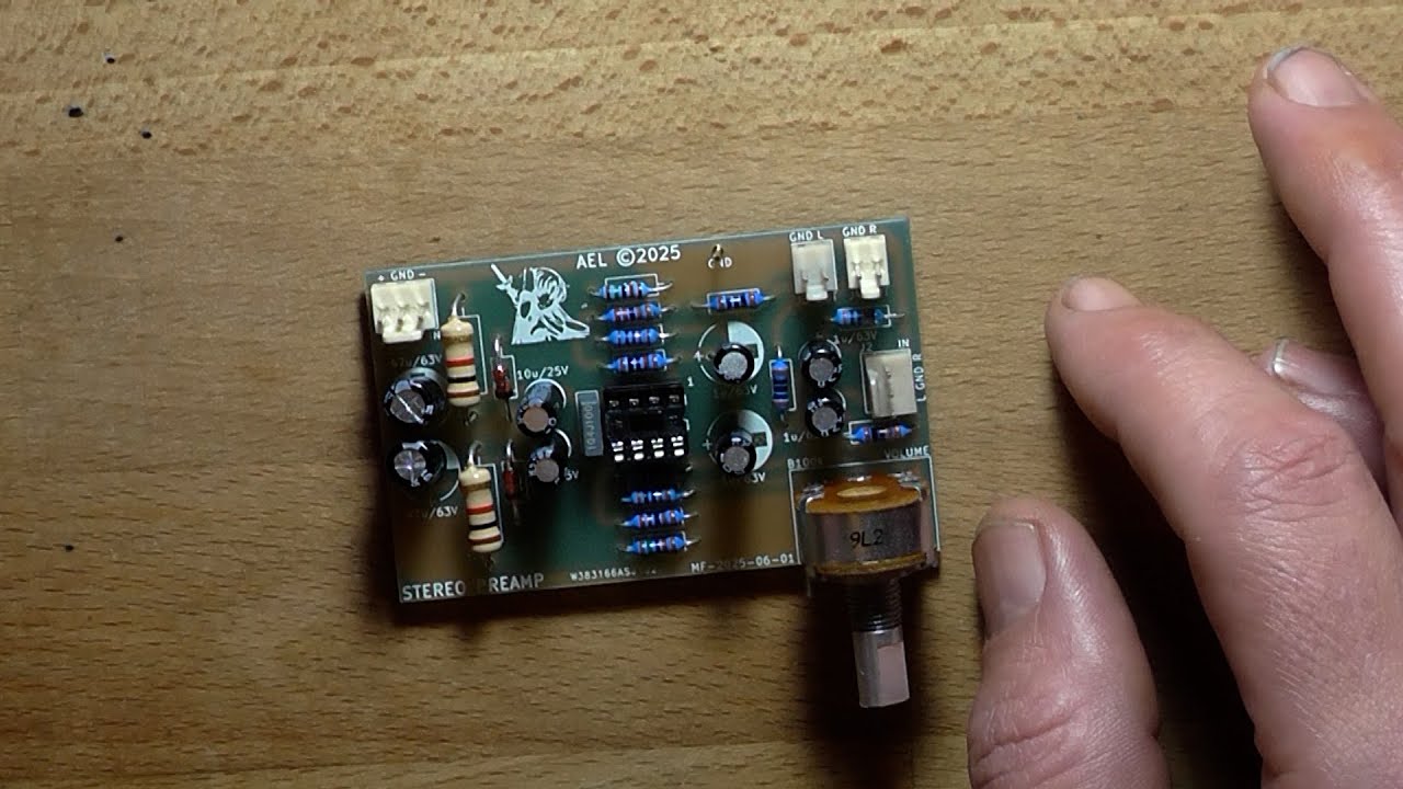 Simple NE5532 Stereo Preamplifier With Volume Control - YouTube