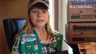 Makayla Golembiewski of Macomb, sold a record 1891 boxes of cookies. #MacombDaily