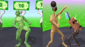 Monsters Lab Gameplay Android iOS Games #1 #monsterslab #monster #evolution #sirenhead