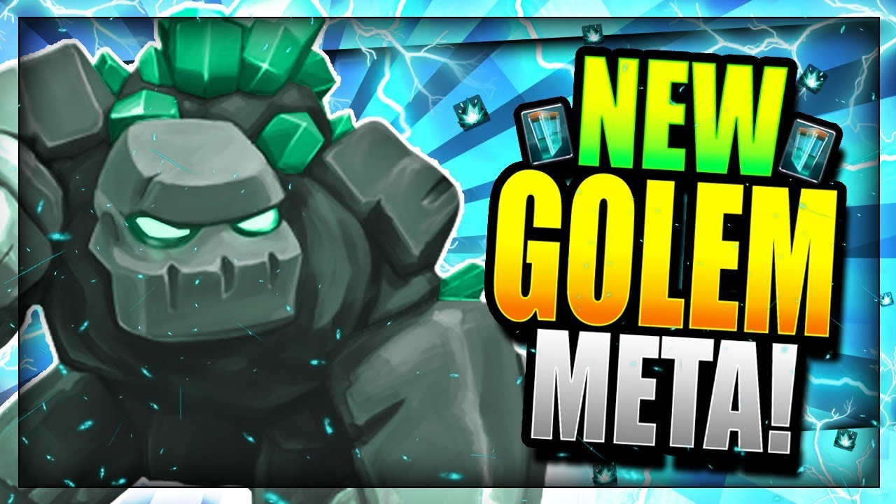THE MOST BROKEN DECK!! NEW GOLEM MADNESS!! Clash Royale Golem Witch Deck