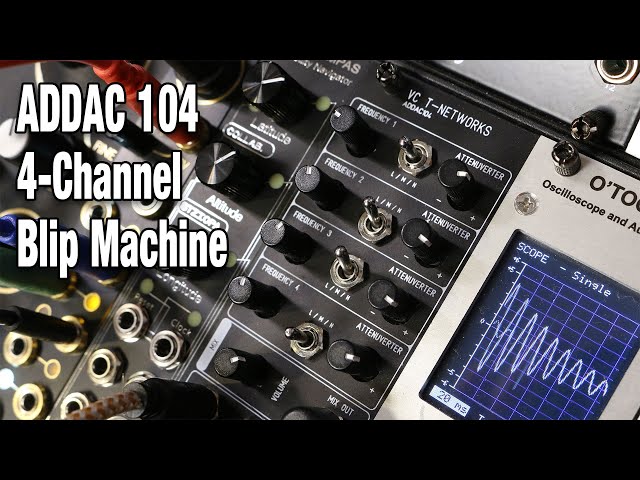 ADDAC 104 VC T-Networks Blip Machine - Full review - YouTube