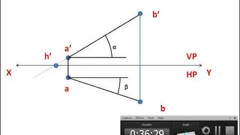Horizontal & Vertical Traces ! Projection of Lines