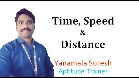 Time, Speed and Distance Part1 : Basics (in Telugu)