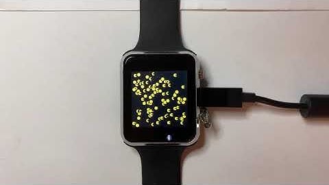 LILYGO® TTGO T-Watch-2020 running my MicroPython demo watch_bitarray.py