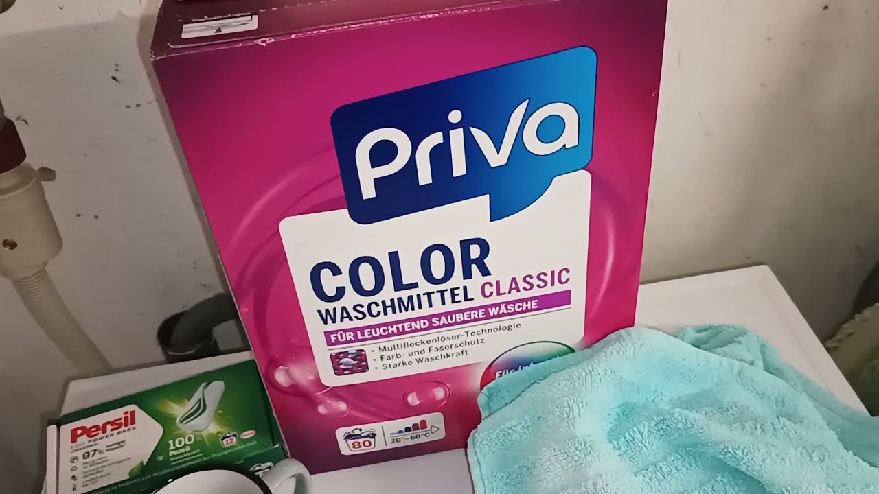 Helle Bettwäsche Waschen|| Omo White und Priva Color