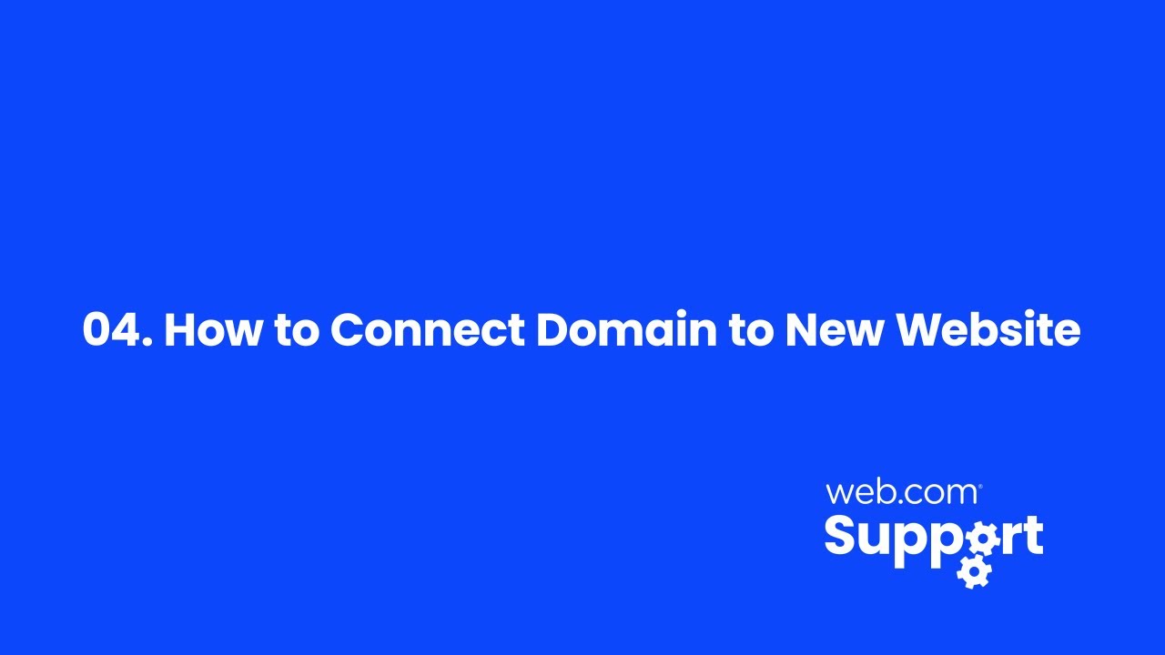 04 How to Connect Domain to New Website - YouTube