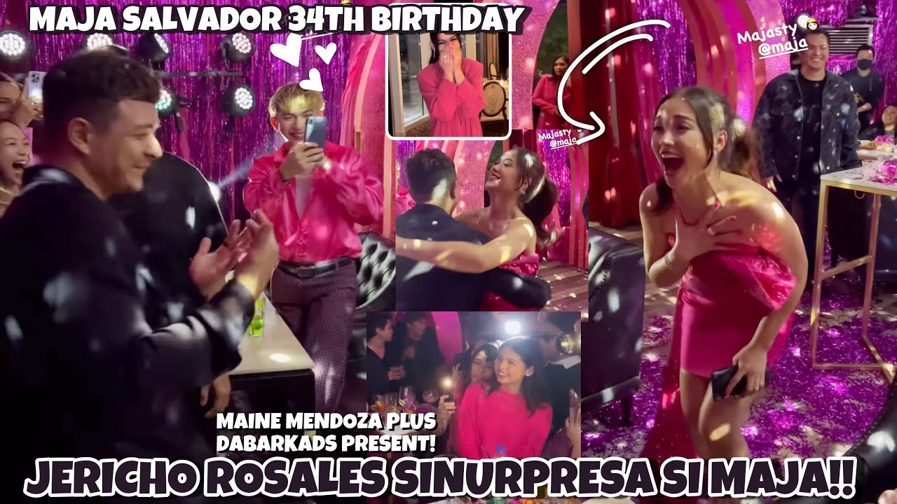 MAJA SALVADOR 34TH BIRTHDAY DUMATING SI JERICHO ROSALES 😍 PATI SINA MAINE MENDOZA AT DABARKADS