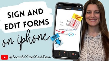 How to SIGN PDF FORMS OR ANY DOCUMENT on your iPhone - the easy way to edit and annotate a pdf!