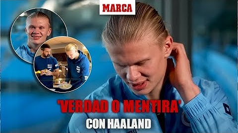 'Verdad o Mentira' con Haaland: ¿tiene de alarma el himno de la Champions? ¿Consume 6000 calorías?'