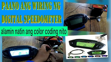 PAANO ANG WIRING NG DIGITAL SPEEDOMETER SA MOTOR, COLOR CODING I Do-It-Yourself Vise MotoVlog