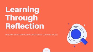 UKQE3001 Learning Through Reflection