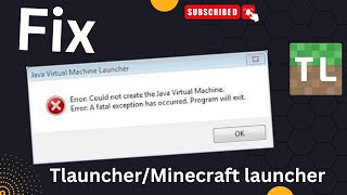Fix Minecraft | Tlauncher Java virtual Machine Error | Easy way in 1min