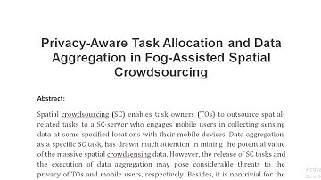 Privacy Aware Task Allocation and Data Aggregation in Fog Assisted Spatial Crowdsourcing