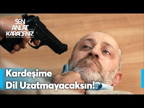 Mustafa, Cemil'in alnına silah dayadı! | Sen Anlat Karadeniz 16. Bölüm