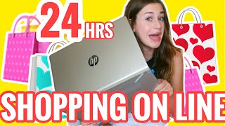 24 HORAS COMPRANDO ON LINE | 24 HOURS SHOPPING ON LINE CHALLENGE   in love with karen