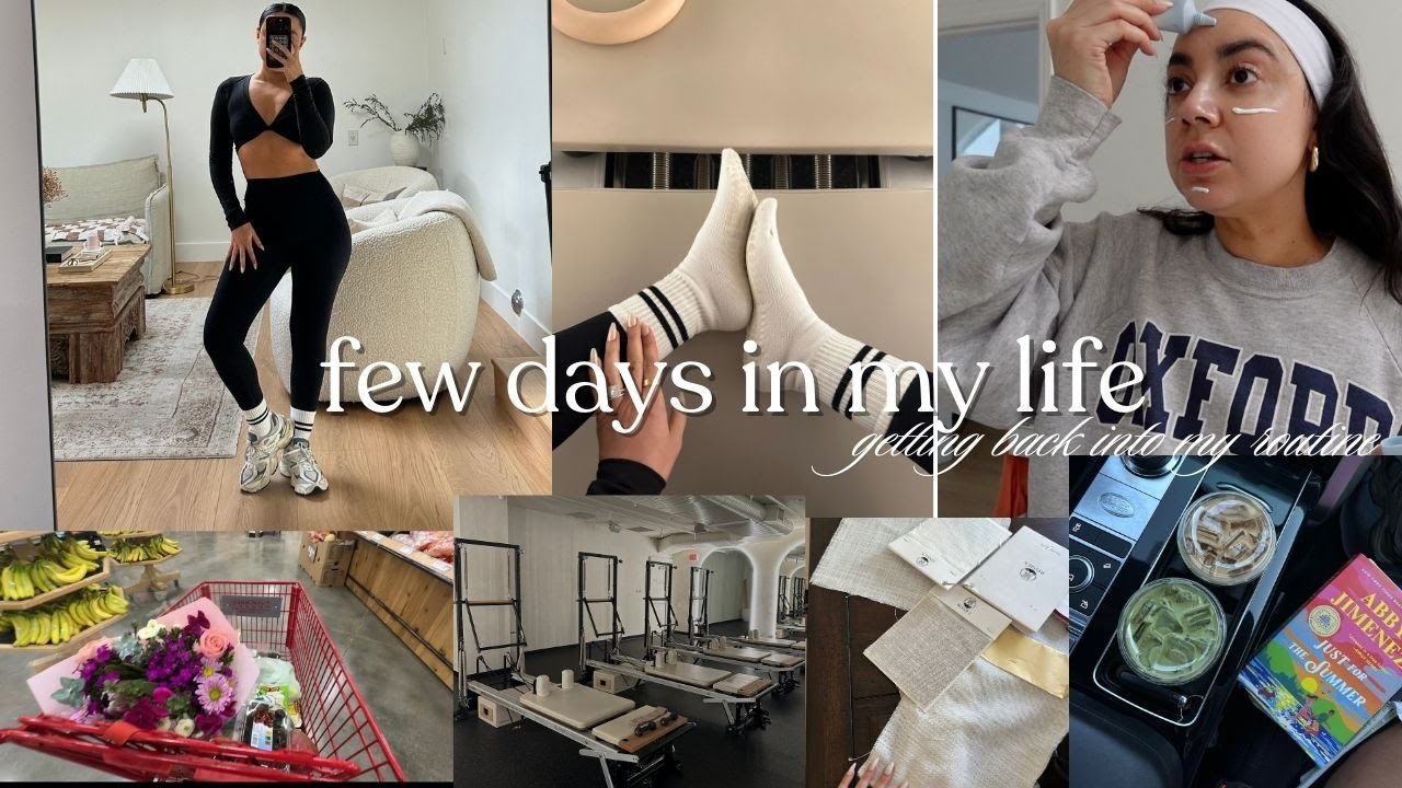 getting back into my routine, pr unboxing, grocery shopping