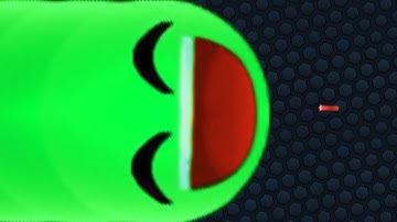 Slither.io 1 Giant Hacker Snake vs 1 Tiny Troll Snake Epic Slitherio Gameplay
