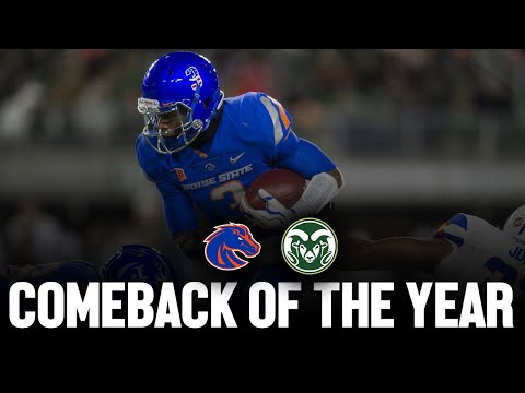 COMEBACK OF THE YEAR || Boise State vs Colorado State 2017 Highlights ||
