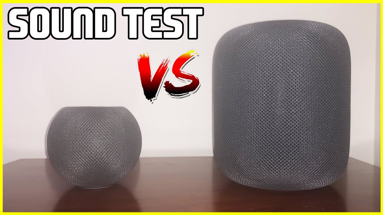 Apple HomePod Mini vs HomePod - SOUND TEST COMPARISON