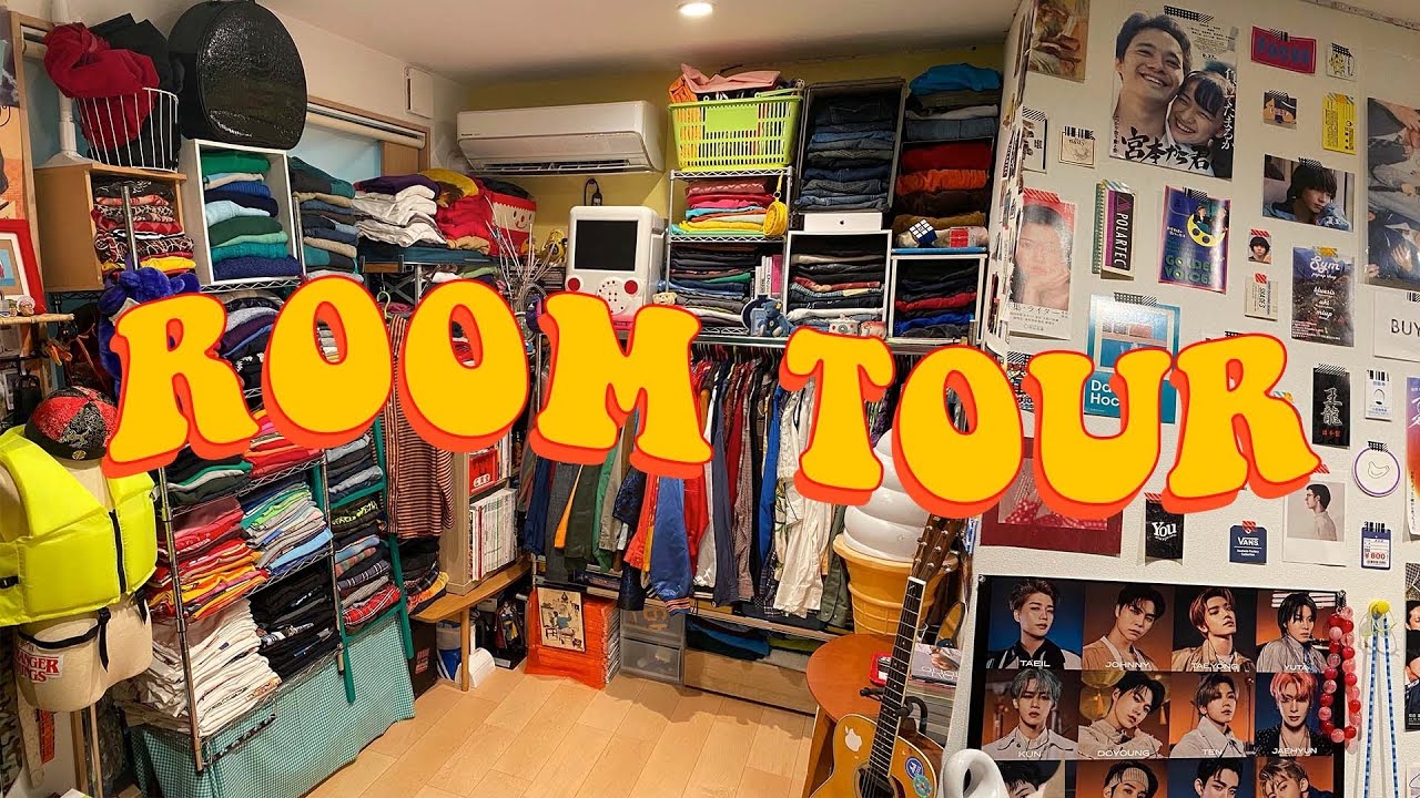 【ルームツアー】好きを詰め込んだ5.5畳の部屋｜古着 NCT レトロ家電 etc...