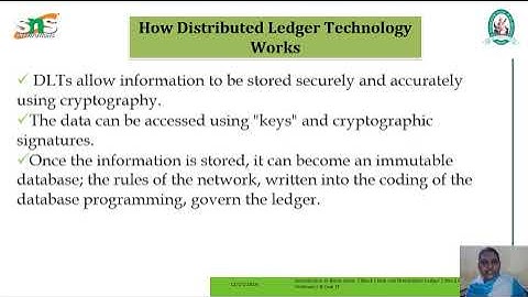 VLS1 I S.MEENAKSHI I ASSISTANT PROFESSOR I BLOCK CHAIN I INTRODUCTION