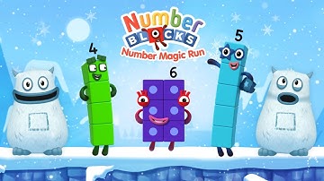 Numberblocks 4,5,6 Number Magic Run - Meet the Numbers Four, Five, Six | CBeebies Go Explore Game