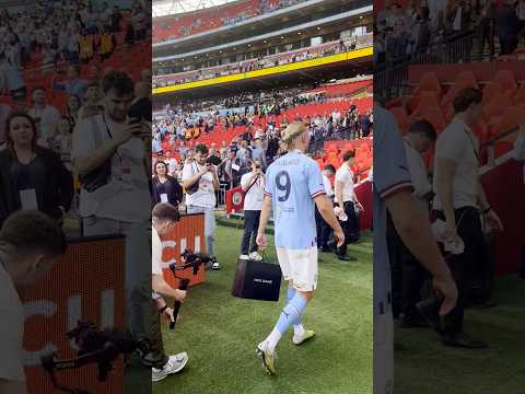 Erling Haaland After FA Cup Final Win | #shorts