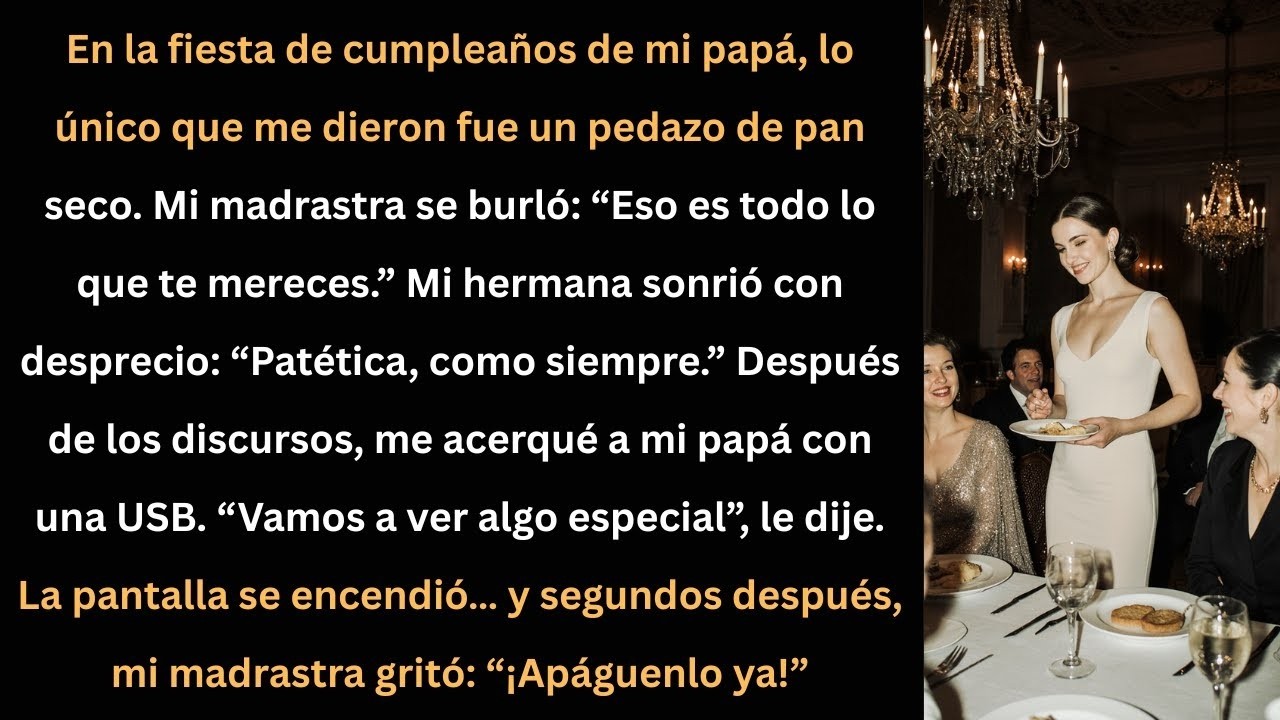 Le di una USB a mi papá en su fiesta… y mi madrastra gritó  ¡Apáguenlo ya!