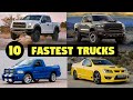 Top 10 Fastest & Most Powerful Pickup Trucks Ever -- Who is King? (0-60, Horsepower, etc.)