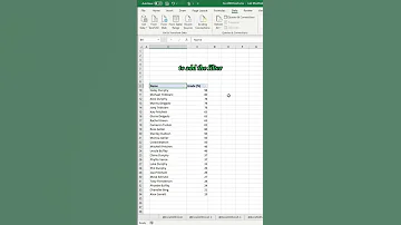 Excel Tip Sort Names Alphabetically 