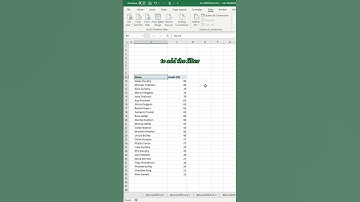 Excel Tip: Sort names alphabetically