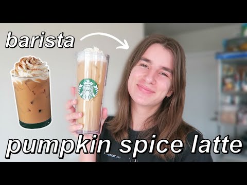 How To Make A Starbucks Pumpkin Spice Latte At Home // by a barista