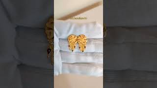 latest gold new earrings designs with weight and price 2023