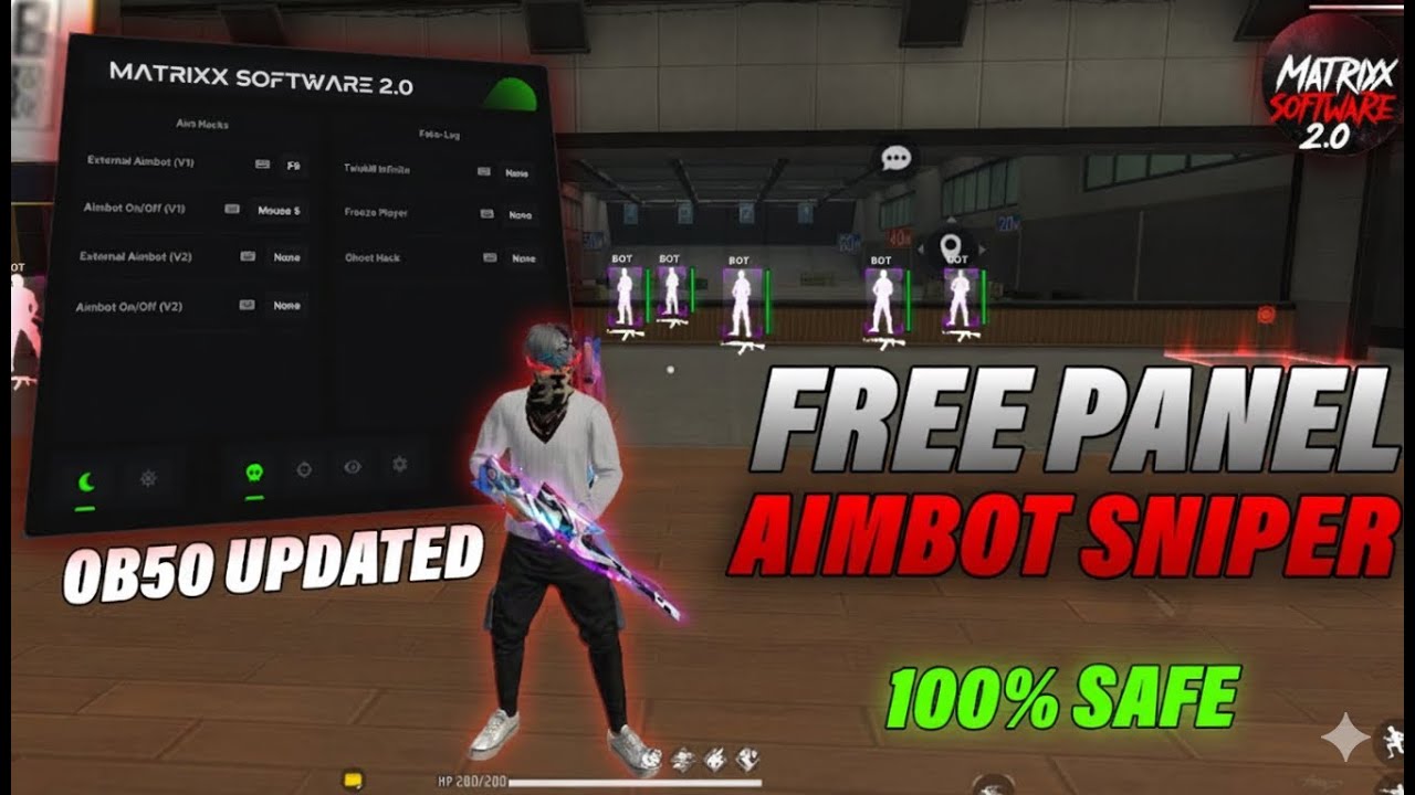 FREE FIRE PC PANEL OB50 🎯 AIMBOT + SNIPER PANEL | DAILY FREE TOOL FOR HIGH ACCURACY 🔥