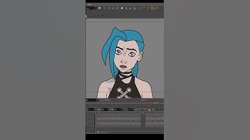 Jinx Rig #jinx #arcane #toonboomharmony #rig #riotgames #harmonybuilder #jinxarcane