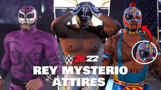 WWE 2K22 All Rey Mysterio Variants *Attire & Entrances