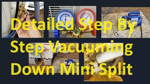 Step by Step How to Vacuum Down Mini Split Using Analog Gauges Release Refrigerant Check for Leaks