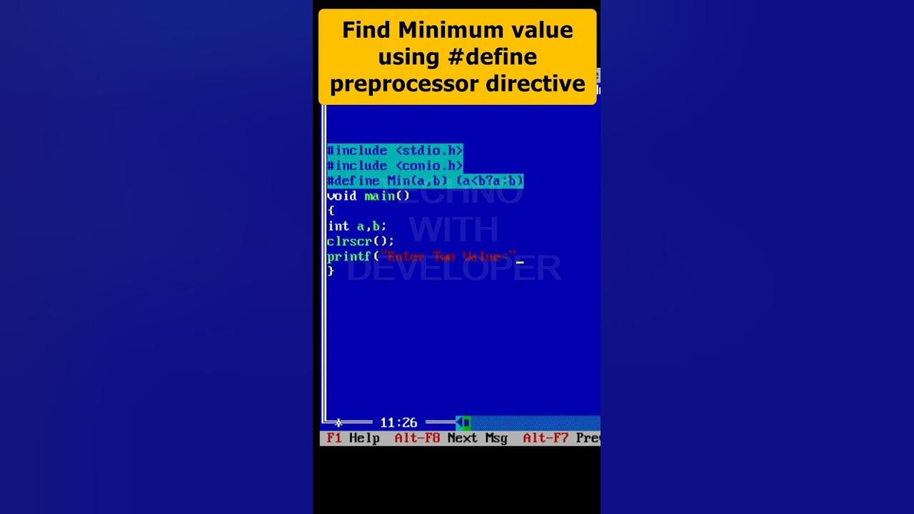 c preprocessor directives In C Part 107 | C Programming #ytshorts # ...