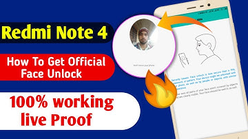 Face Unlock In Redmi Note 4 Proof,  How to get Face unlock in Redmi note 4 Live Proof
