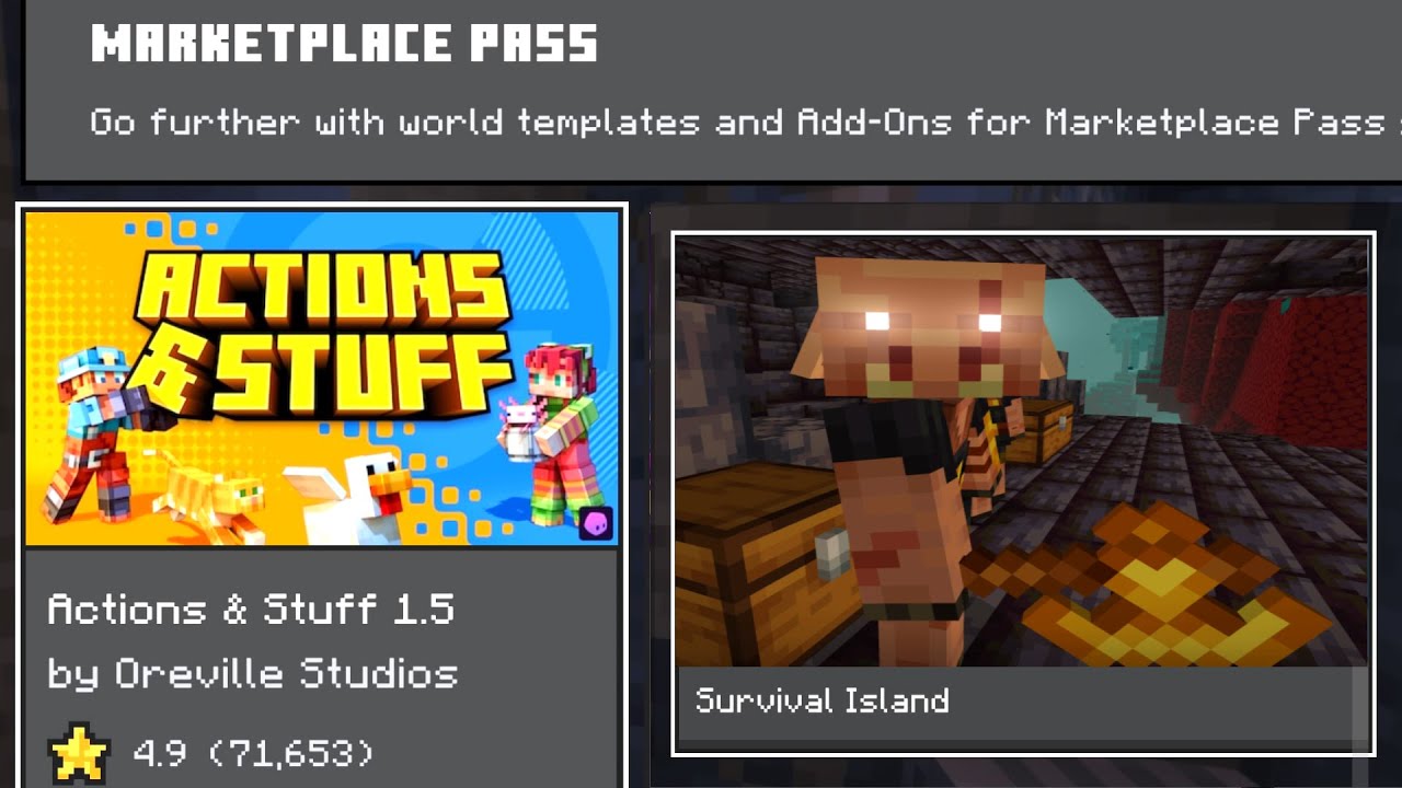 Beat Piglin Brute Actions & Stuff Seed Survival Island Minecraft