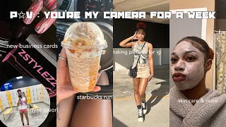 POV: YOU&#39;RE MY CAMERA FOR A WEEK| taking pics, errands, gym, skin care, unboxing, chitchat, etc...
