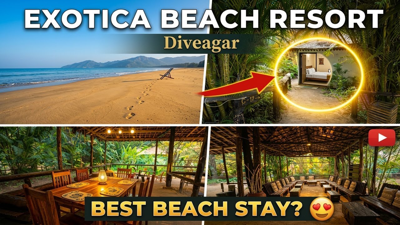 Mumbai to Diveagar | Exotica Beach Resort Stay Experience | Best Beach Resort ?
