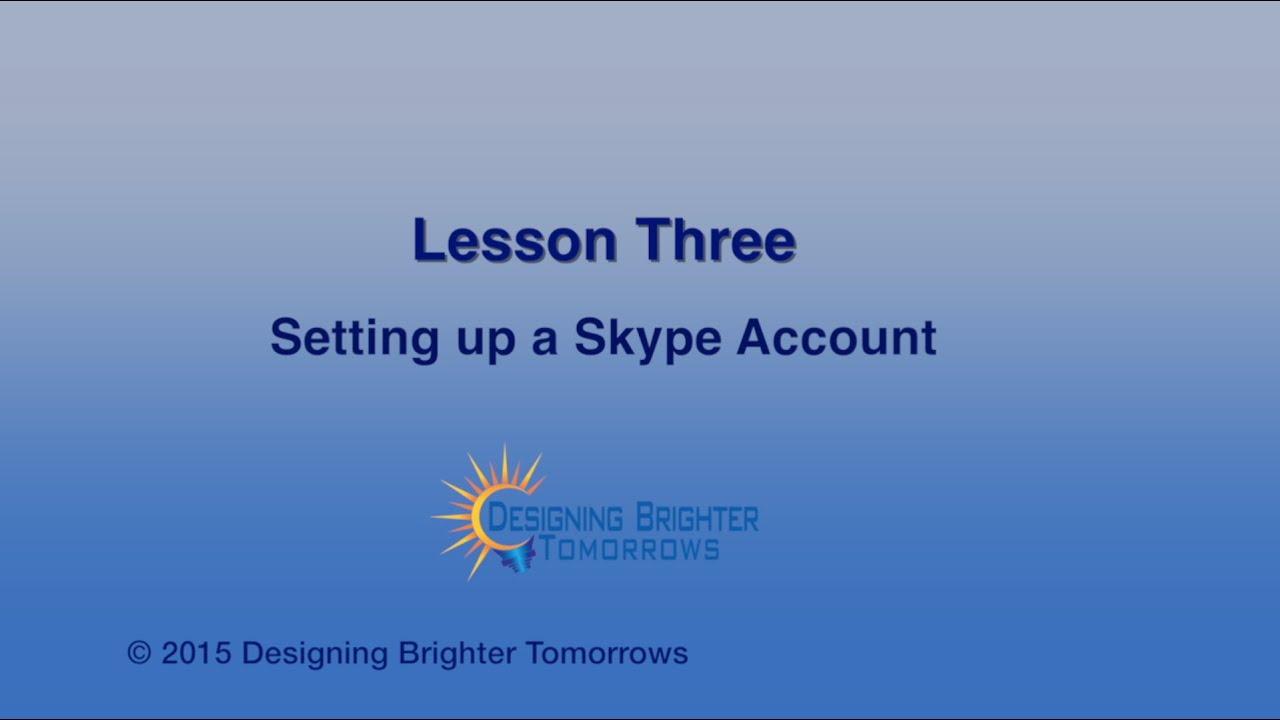 how to set up skype account