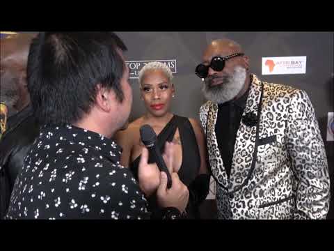 Violet Carter and Dr.  Lance McCarthy Carpet Interview at Afro Awards 2022