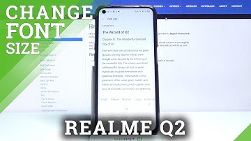 How to Change Font Size in REALME Q2 - Maximize Font Text
