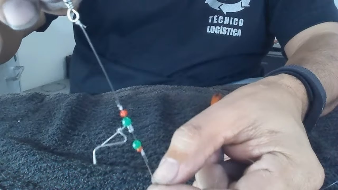 CHICOTE DE PESCA COM ROTOR DE ENGATE RÁPIDO!!!