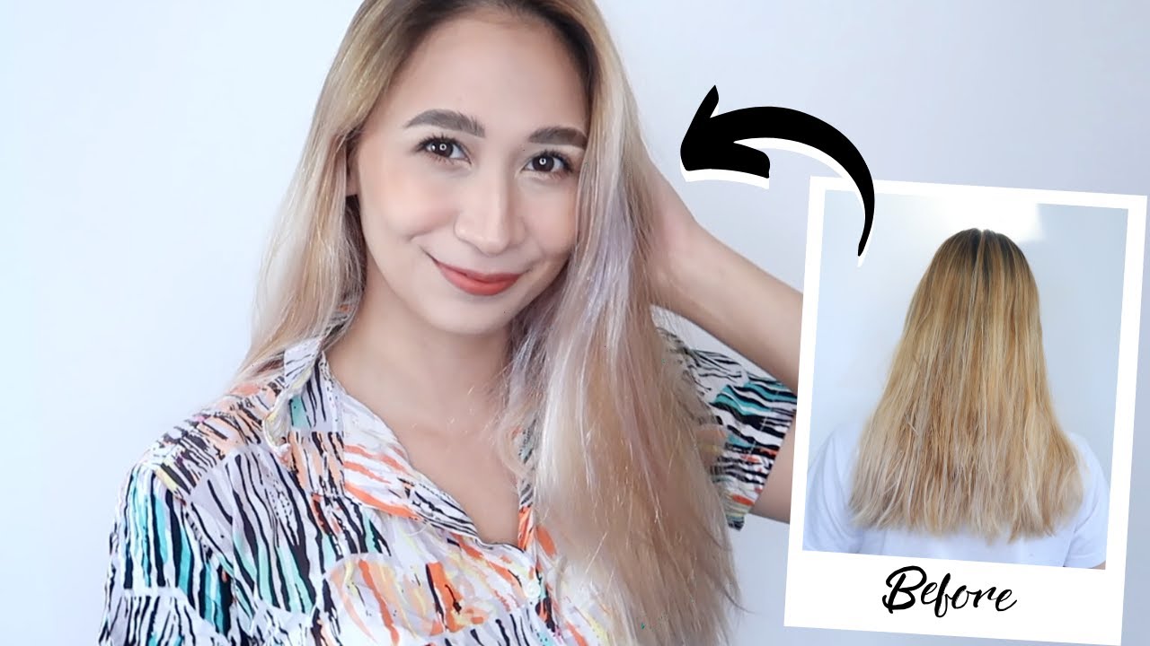 HOW TO GET RID OF YELLOW HAIR FROM BLEACHING Lolly Isabel YouTube