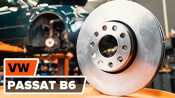 Hvordan bytte fremre bremseskiver og fremre bremseklosser på VW PASSAT B6 [AUTODOC-VIDEOLEKSJONER]