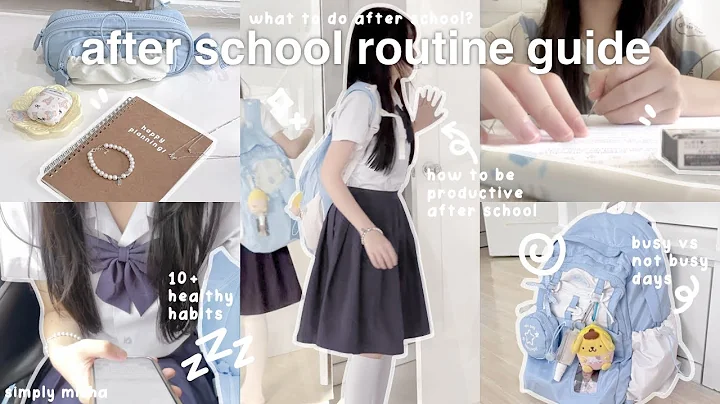 AFTER SCHOOL ROUTINE GUIDE 🍥 : tips on how to be productive after school, 10+ healthy habits 🪄Jeulia